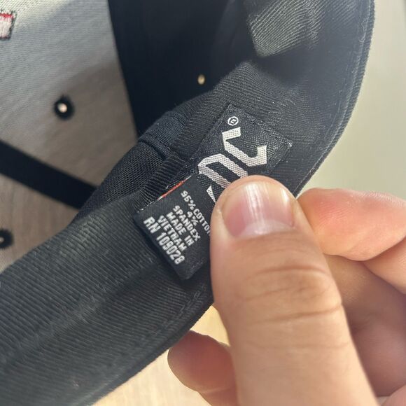 AC/DC Fitted HTH Cap Highway To Hell Hat Flames Fire Concept One Y2K - Picture 9 of 10